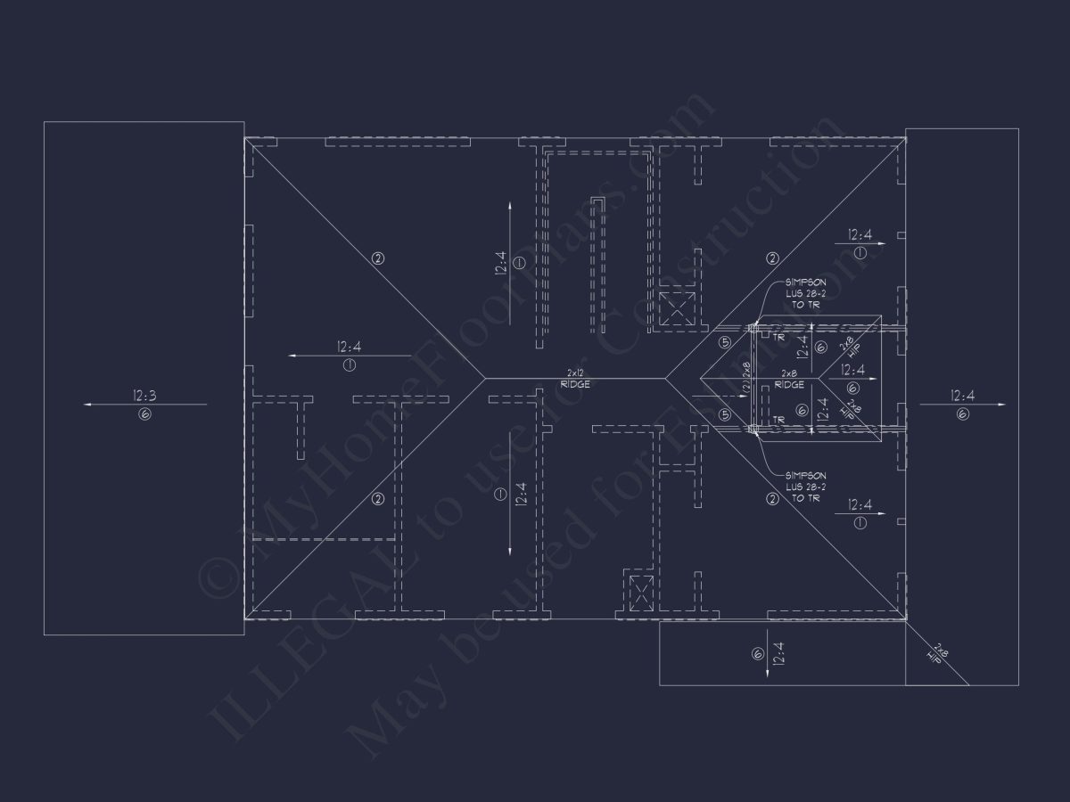Craftsman house Plan with CAD Blueprints and Floor Designs