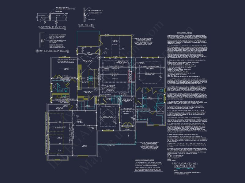 Craftsman house Plan with Detailed Architectural Designs