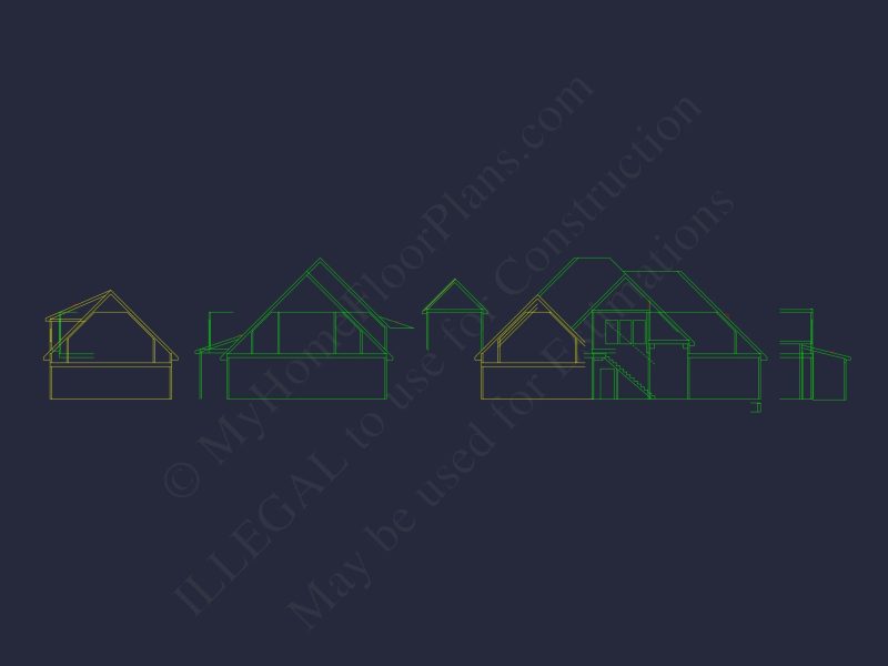 Craftsman house Plan with Detailed Architectural Designs