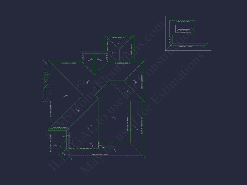 Craftsman house Plan with Detailed Blueprint and CAD Designs