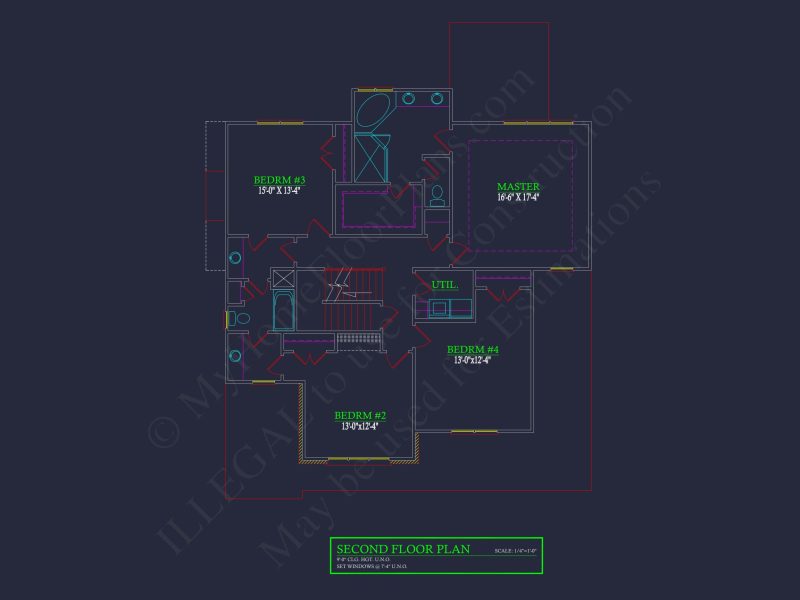 Craftsman house Plan with Detailed Blueprint and CAD Designs
