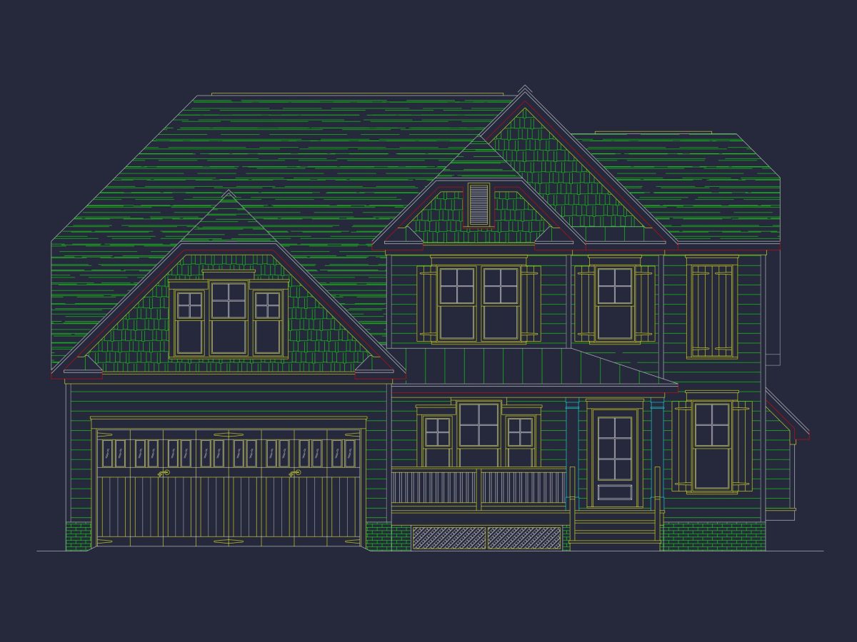 Craftsman house Plan with Detailed Blueprint and Modern Designs
