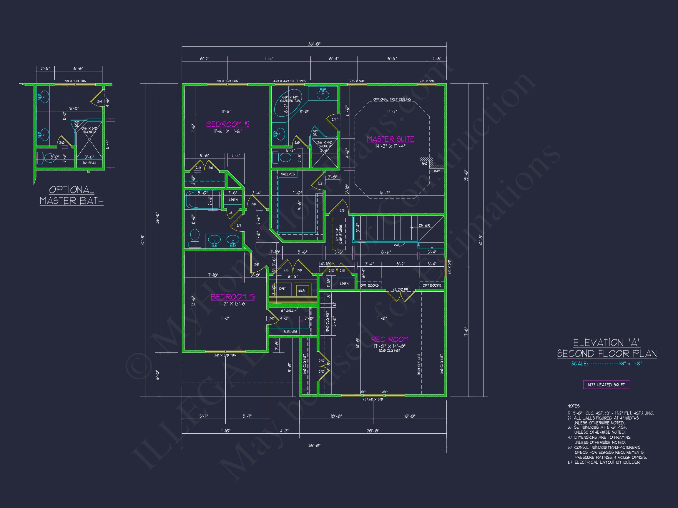 Craftsman house Plan with Detailed CAD Designs & Floor Plans