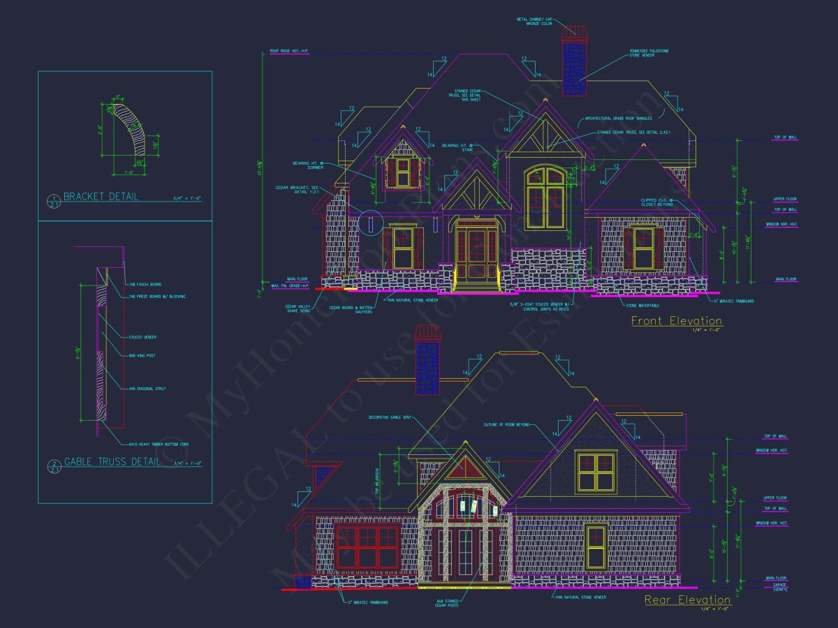 Craftsman house Plan with Detailed CAD Designs and Layouts