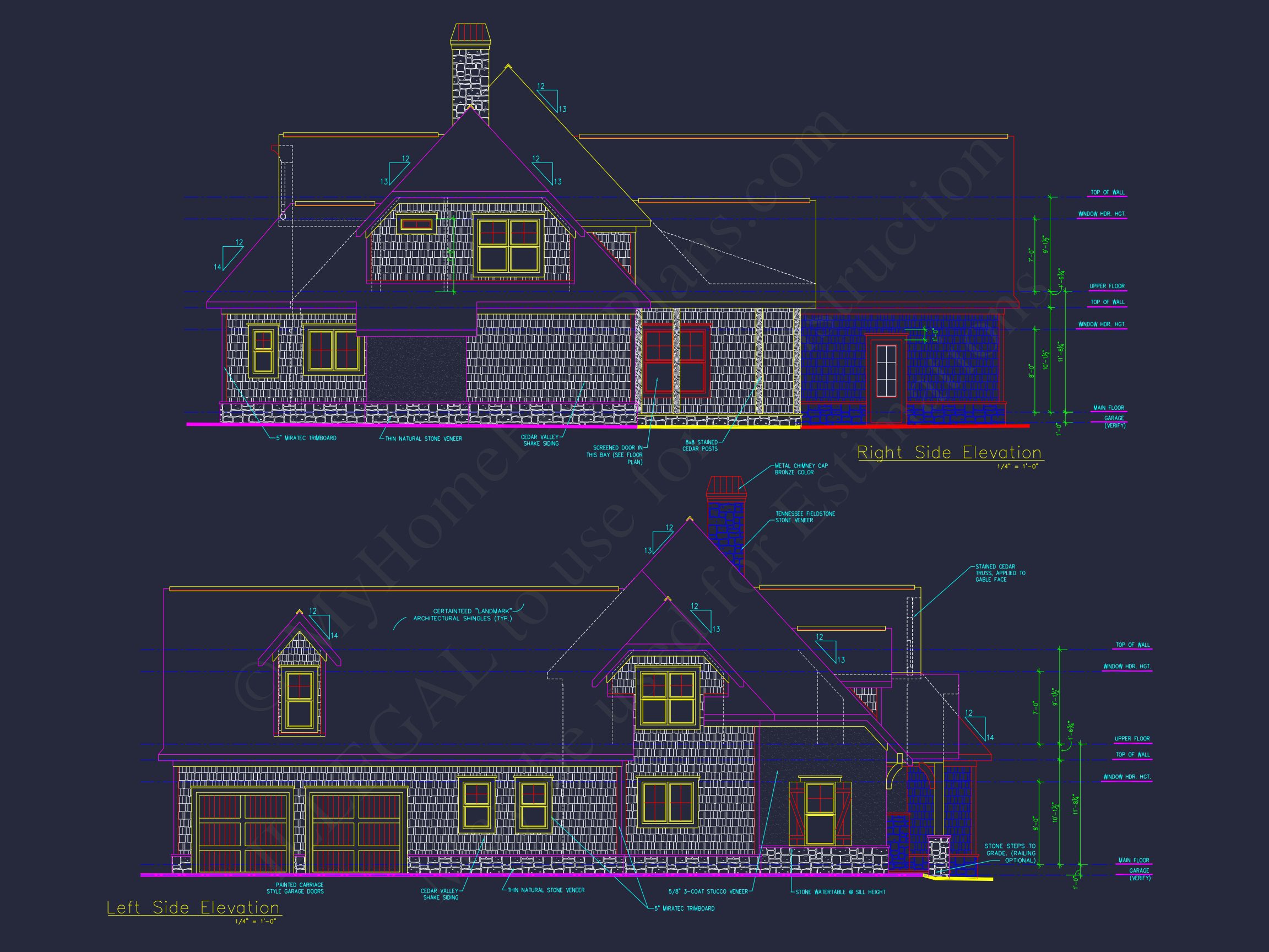 Craftsman house Plan with Detailed CAD Designs and Layouts