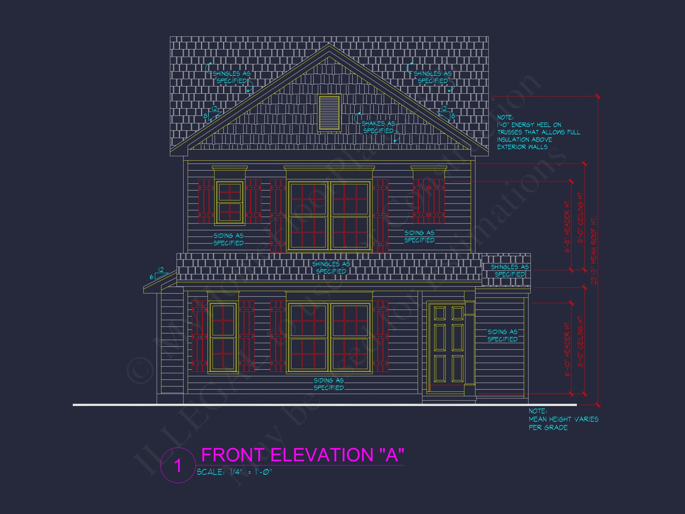 Craftsman Home Plan with Detailed Floor Blueprint and Open Designs