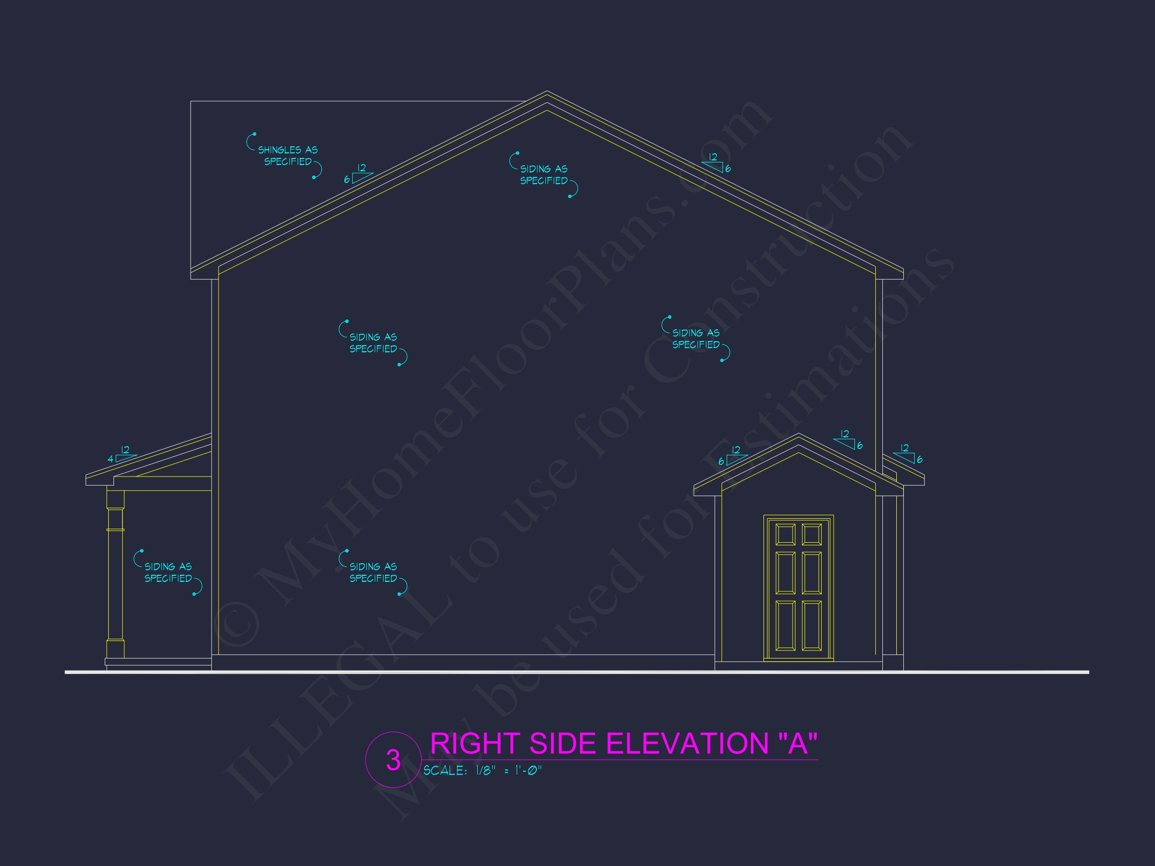 Craftsman Home Plan with Detailed Floor Blueprint and Open Designs