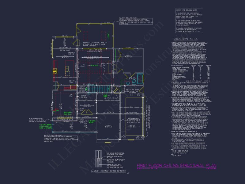Craftsman house Plan with Detailed Floor Plan and CAD Designs