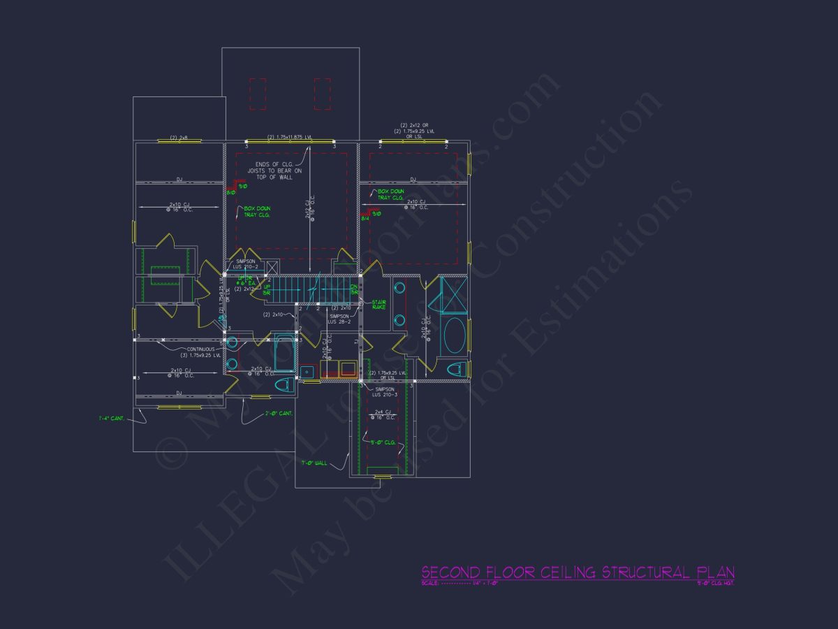 Craftsman house Plan with Detailed Floor Plan and CAD Designs