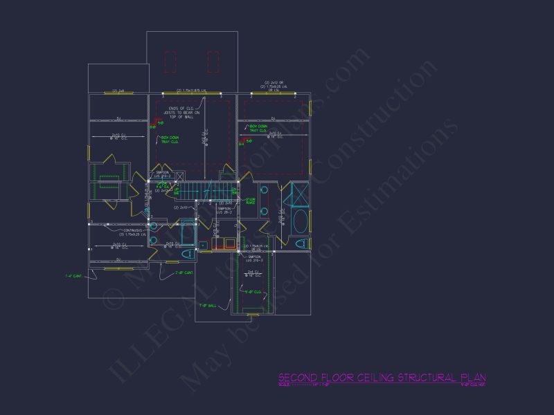 Craftsman house Plan with Detailed Floor Plan and CAD Designs