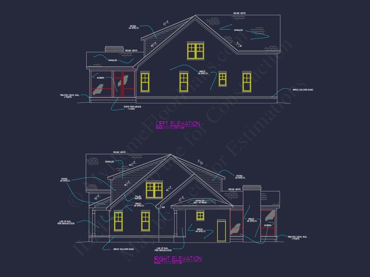 Craftsman house Plan with Floor Plan, CAD, and Blueprints
