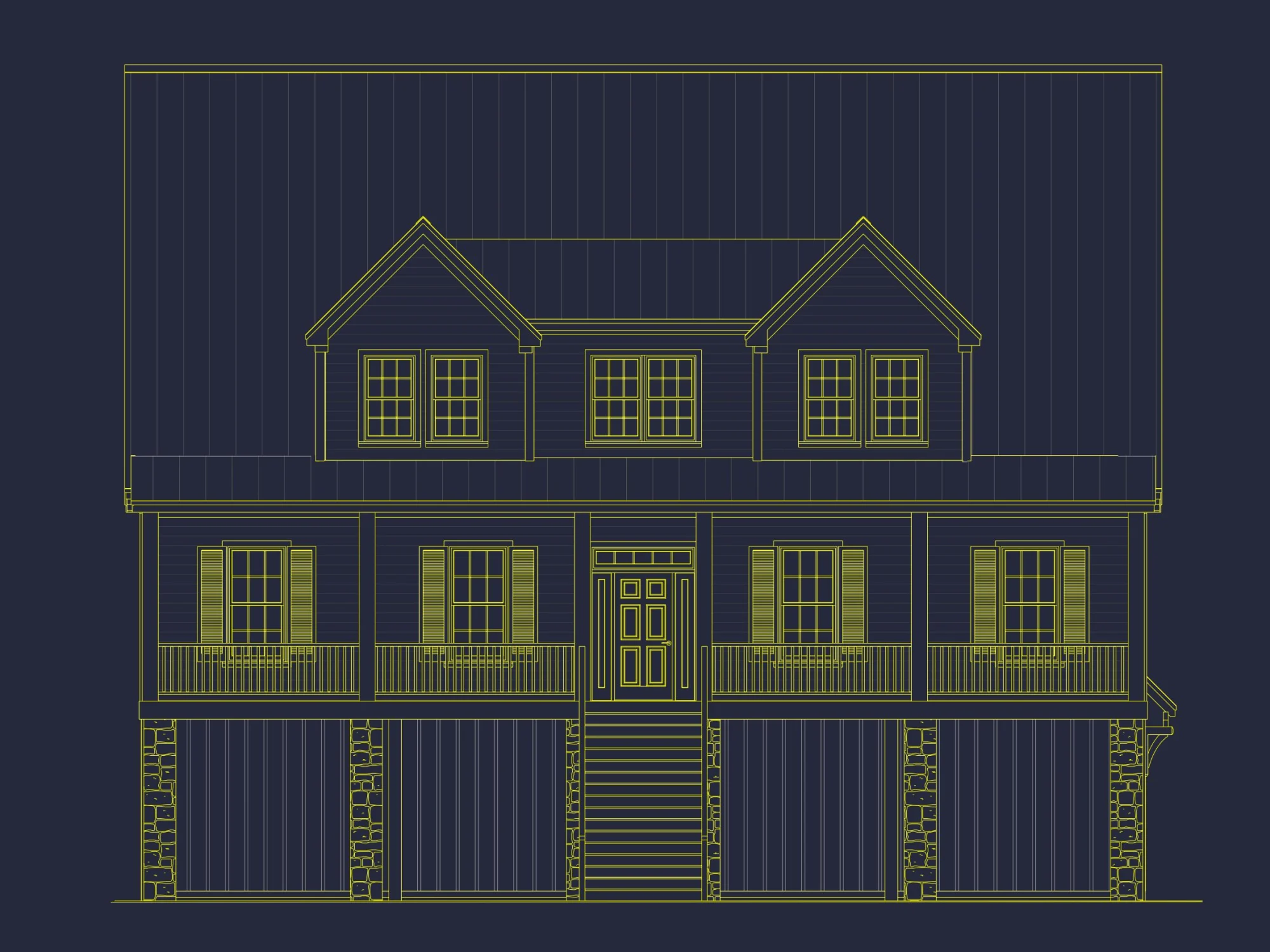 Craftsman house Plan with Modern Floor Plans and CAD Designs