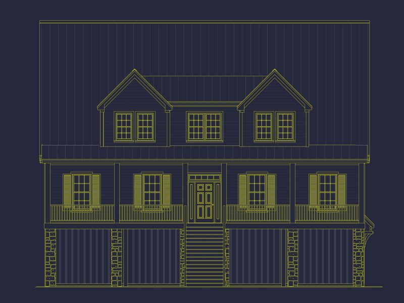 Craftsman house Plan with Modern Floor Plans and CAD Designs