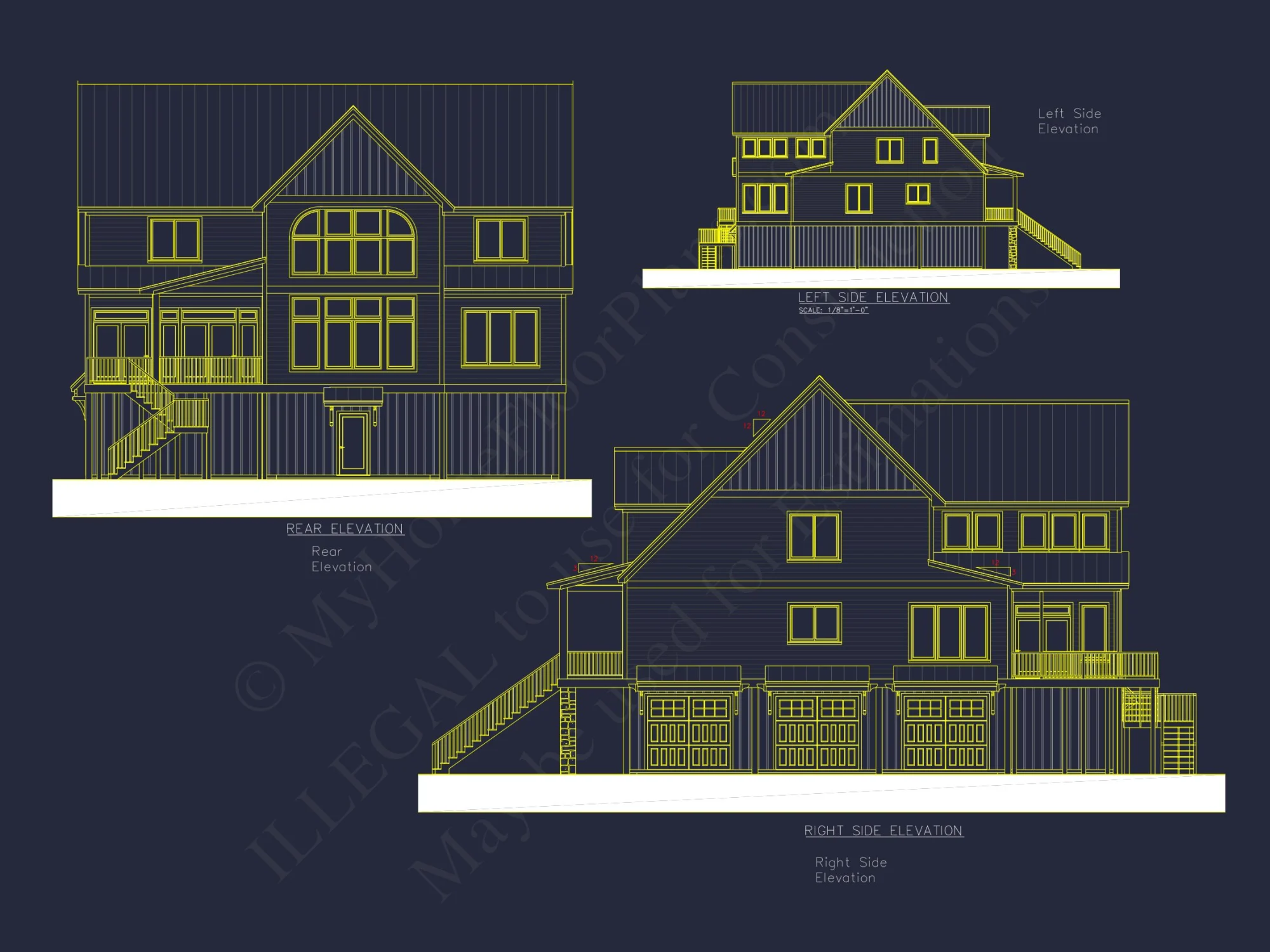 Craftsman house Plan with Modern Floor Plans and CAD Designs