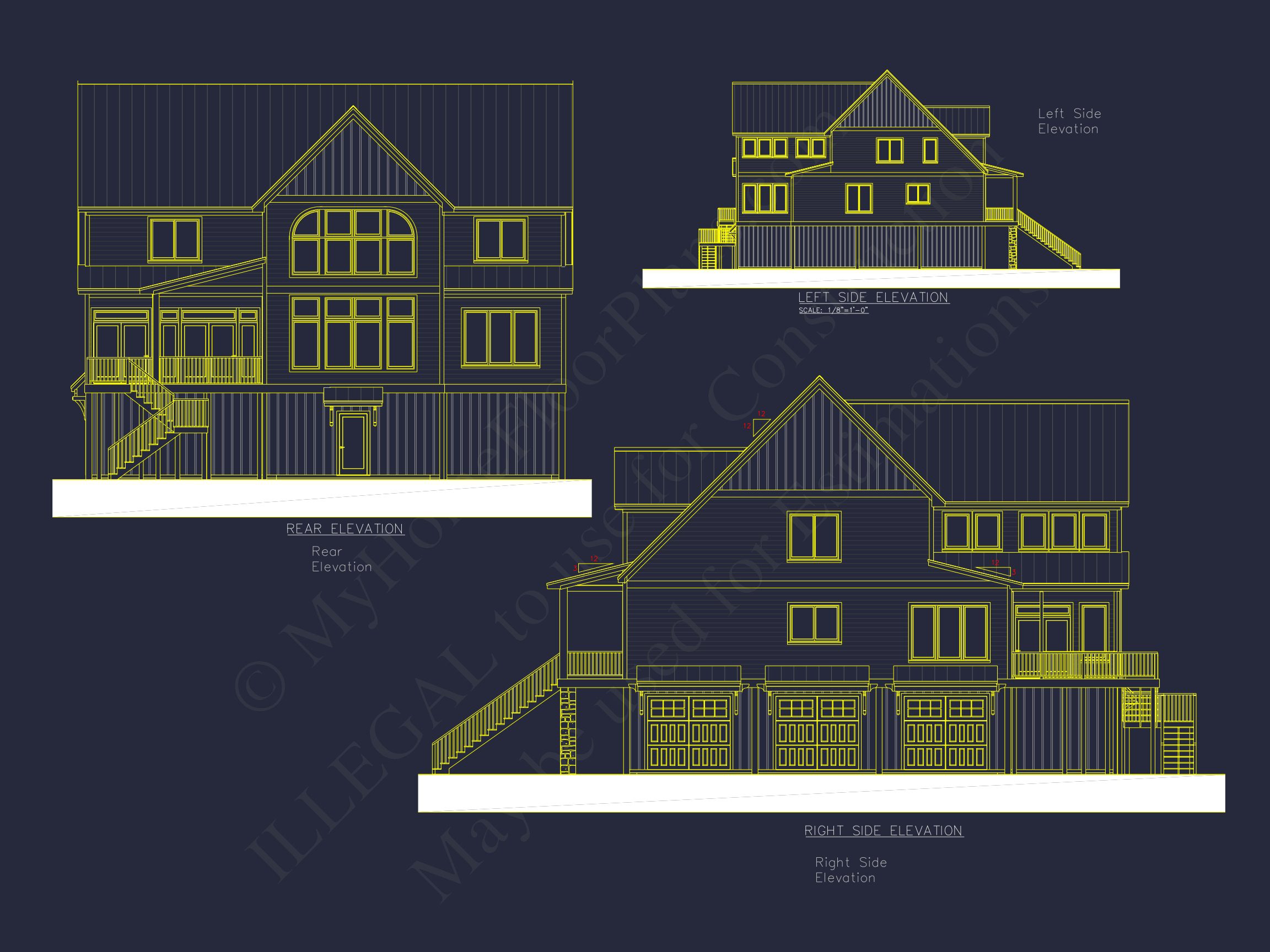 Craftsman house Plan with Modern Floor Plans and CAD Designs