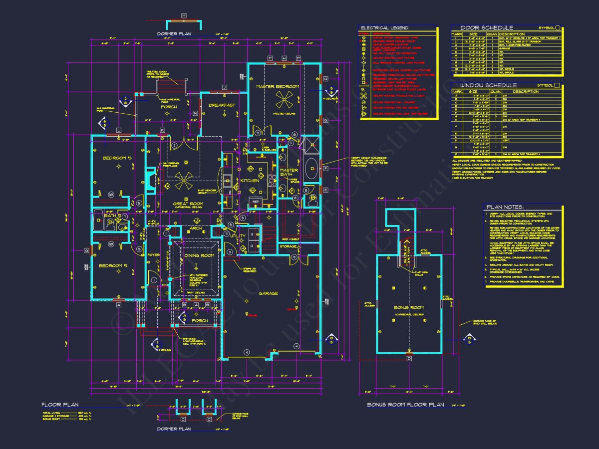 Craftsman house Plan with Open Floor Blueprint Designs