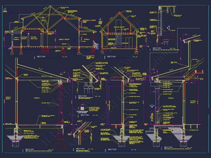 Craftsman house Plan with Open Floor Blueprint Designs