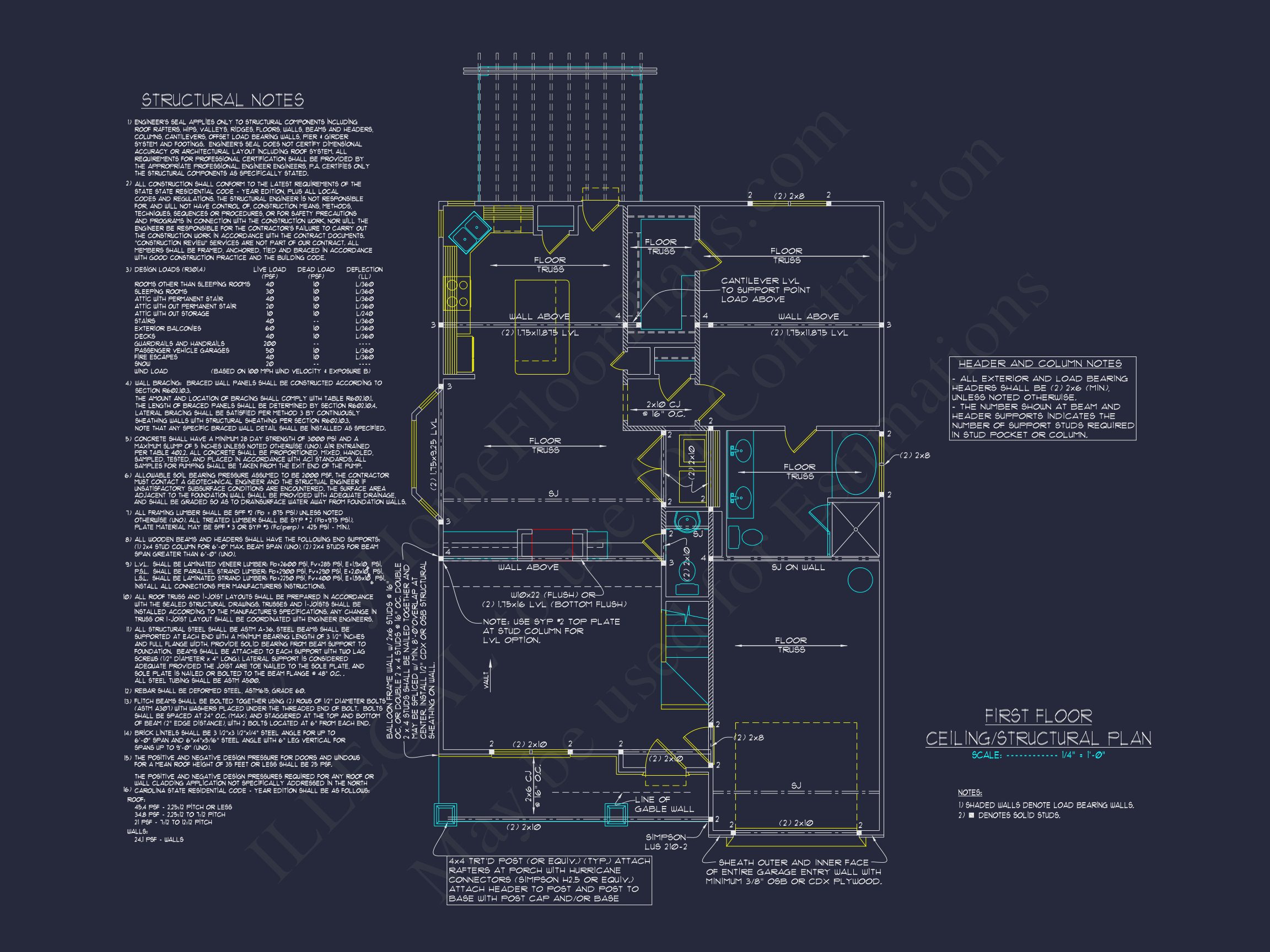 Craftsman house Plan with Open Floor Blueprint Designs
