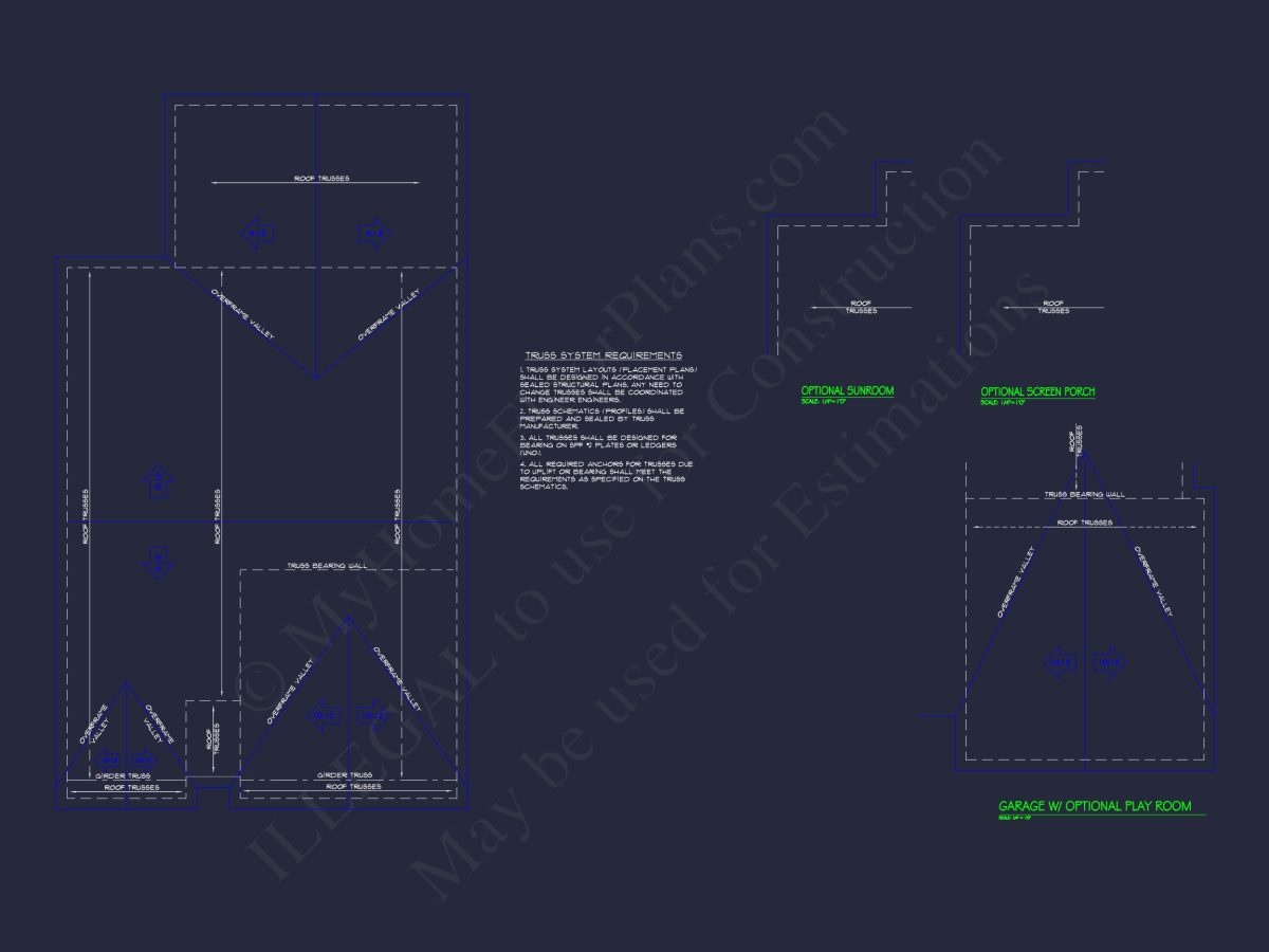 Craftsman house Plan with Open Floor CAD Designs and Features