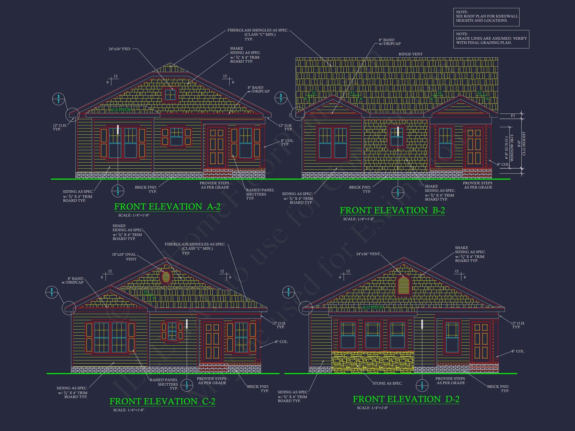 Craftsman house Plan with Open Floor Design & Detailed CAD
