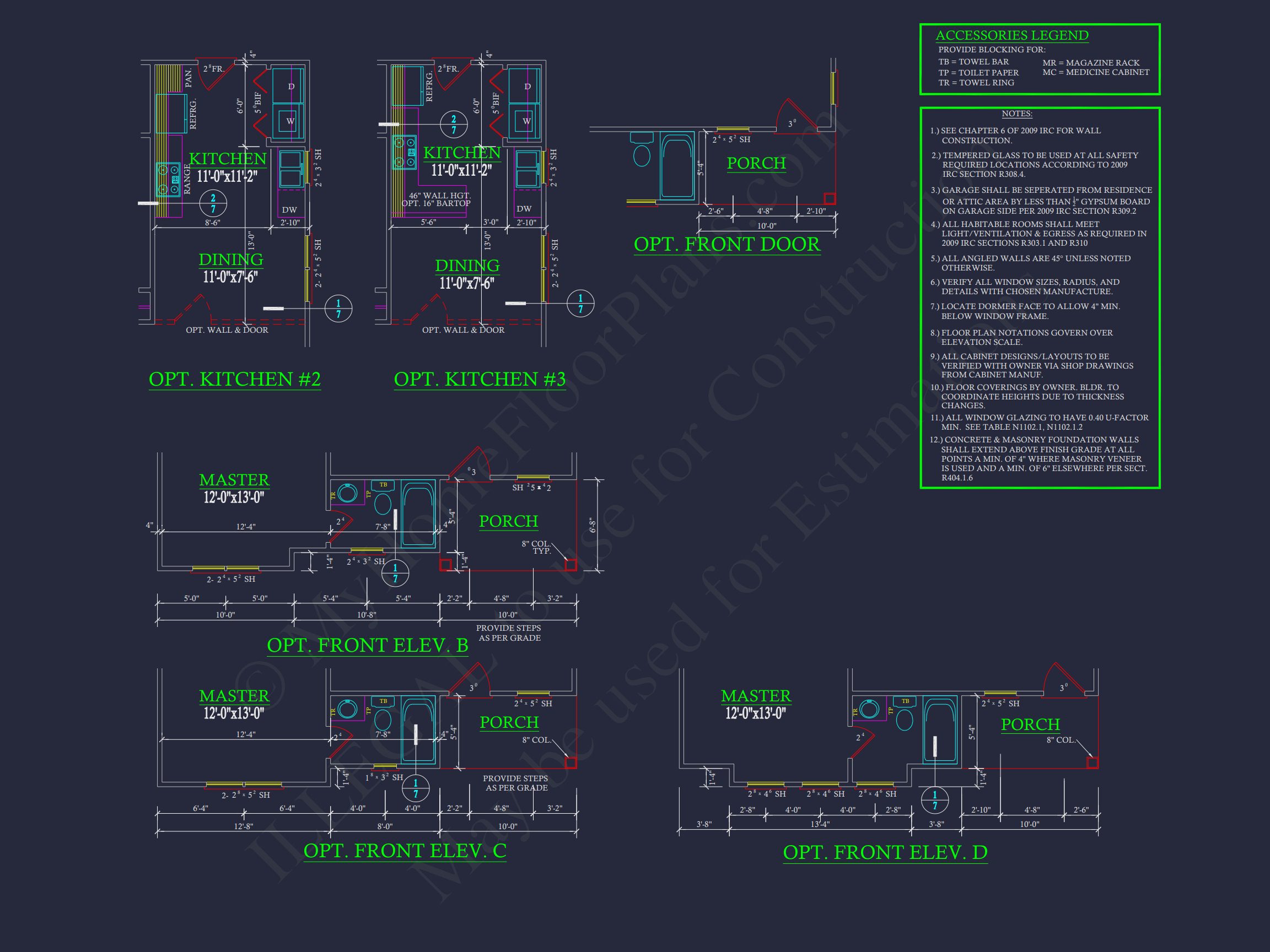Craftsman house Plan with Open Floor Design & Detailed CAD