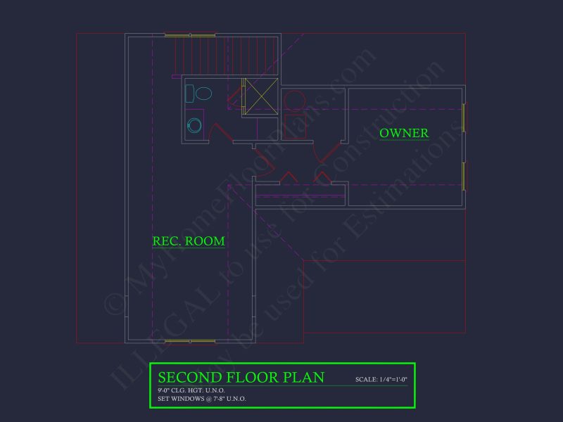 Craftsman house Plan with Open Floor Layout