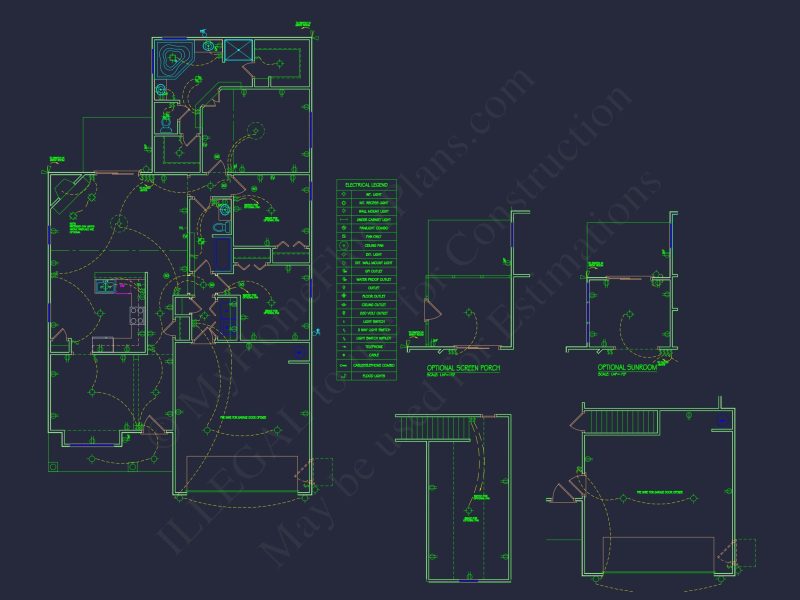 Craftsman house Plan with Open Floor Layout & CAD Designs