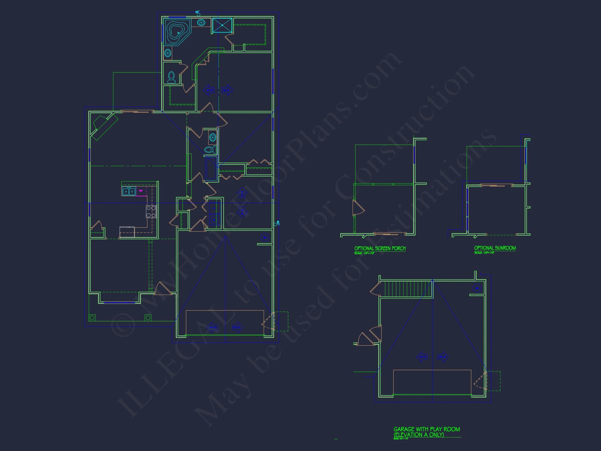 Craftsman house Plan with Open Floor Layout & CAD Designs