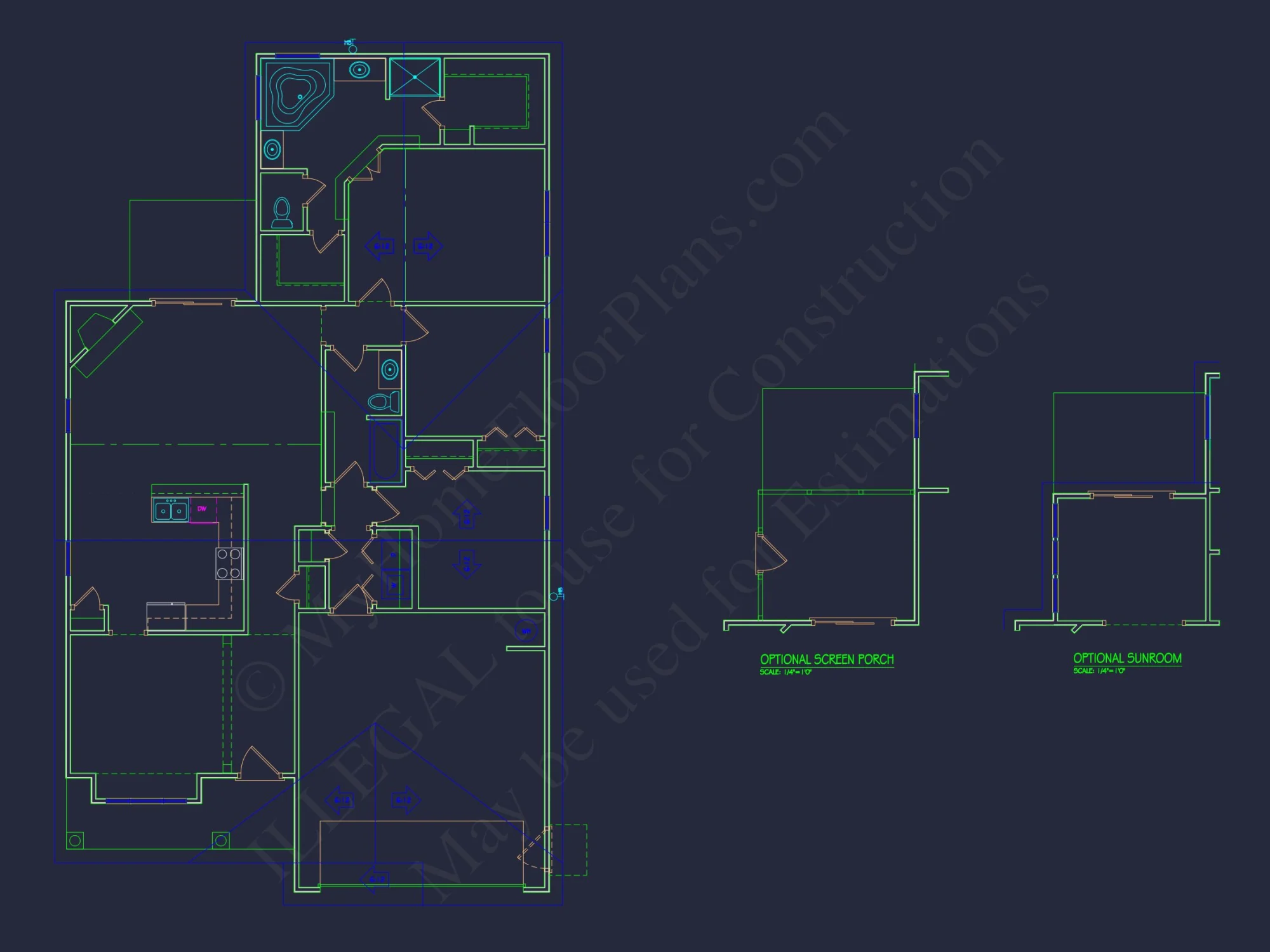 Craftsman house Plan with Open Floor Layout & CAD Designs