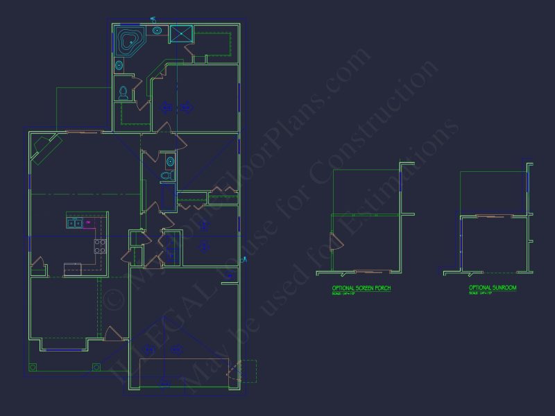 Craftsman house Plan with Open Floor Layout & CAD Designs