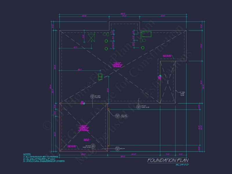 Craftsman house Plan with Open Floor Layout and 2-Car Garage