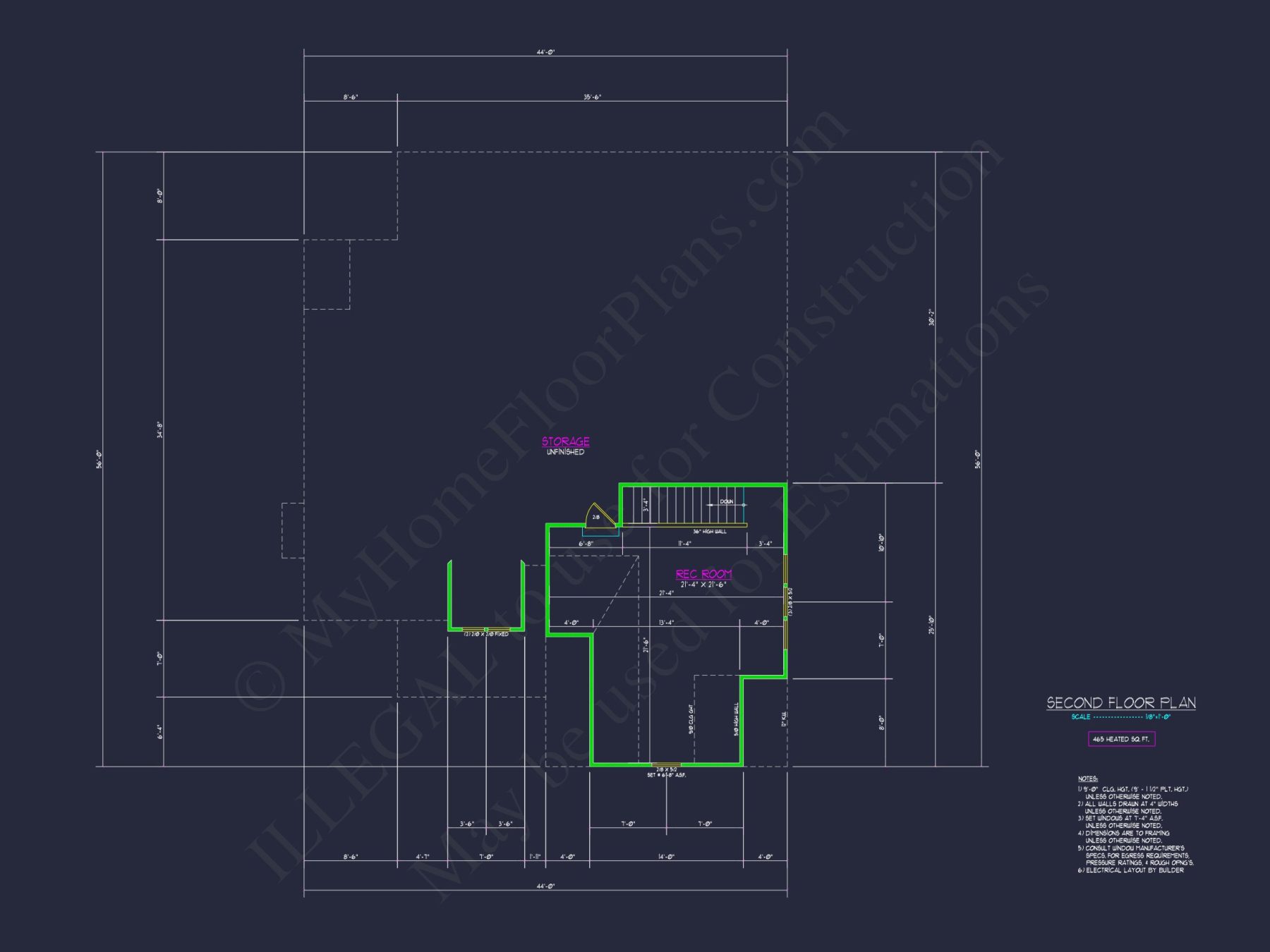 Craftsman house Plan with Open Floor Plan & 1.5 Stories