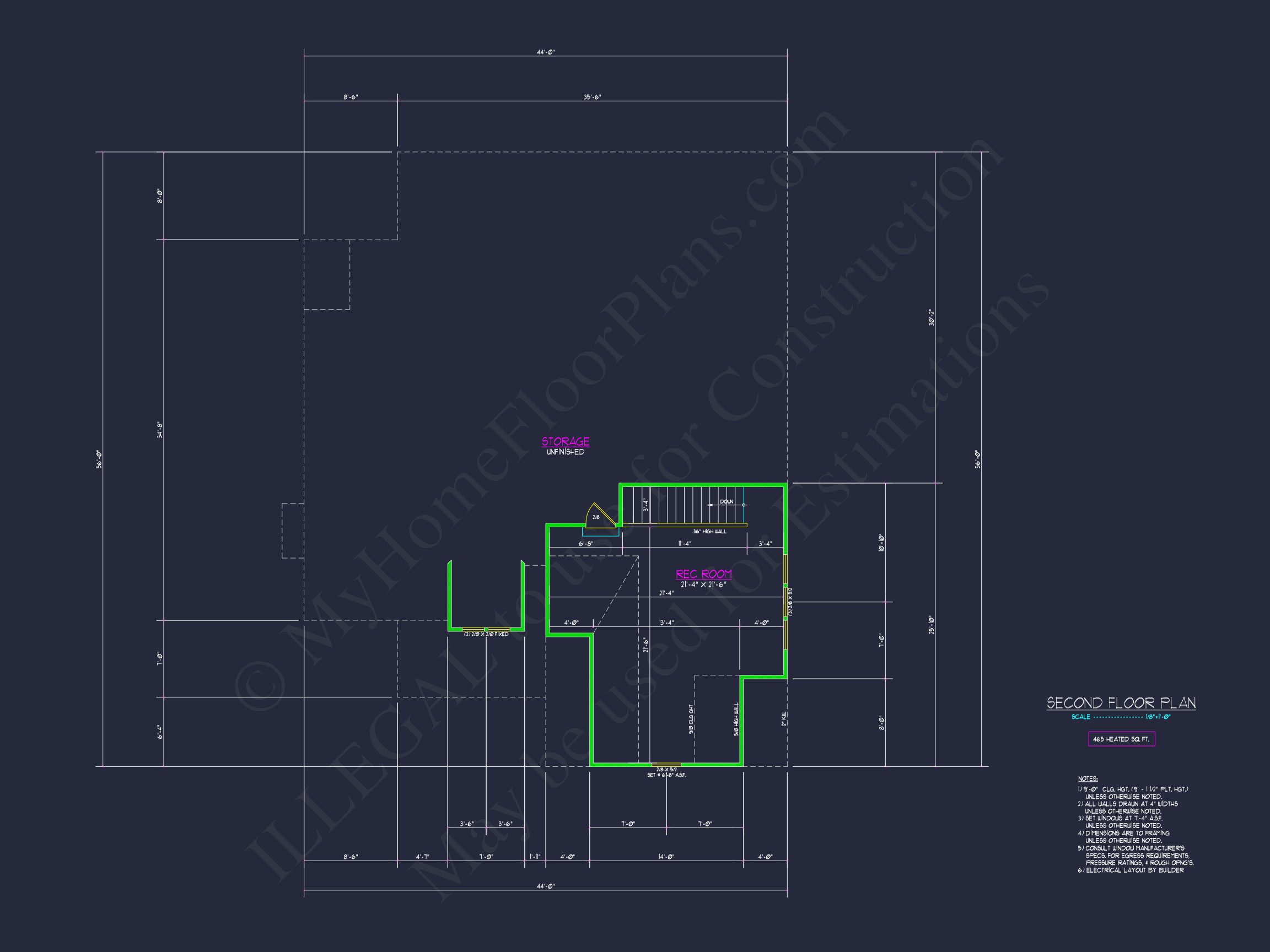 Craftsman house Plan with Open Floor Plan & 1.5 Stories