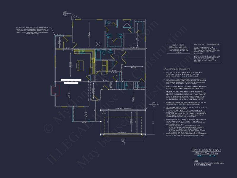 Craftsman house Plan with Open Floor Plan & 1.5 Stories