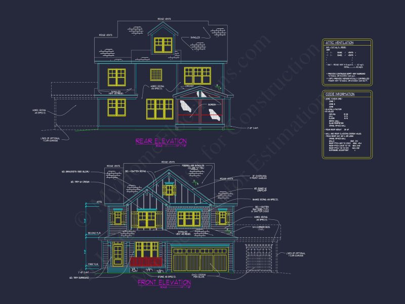 Craftsman house Plan with Open Floor Plan and 2-Car Garage