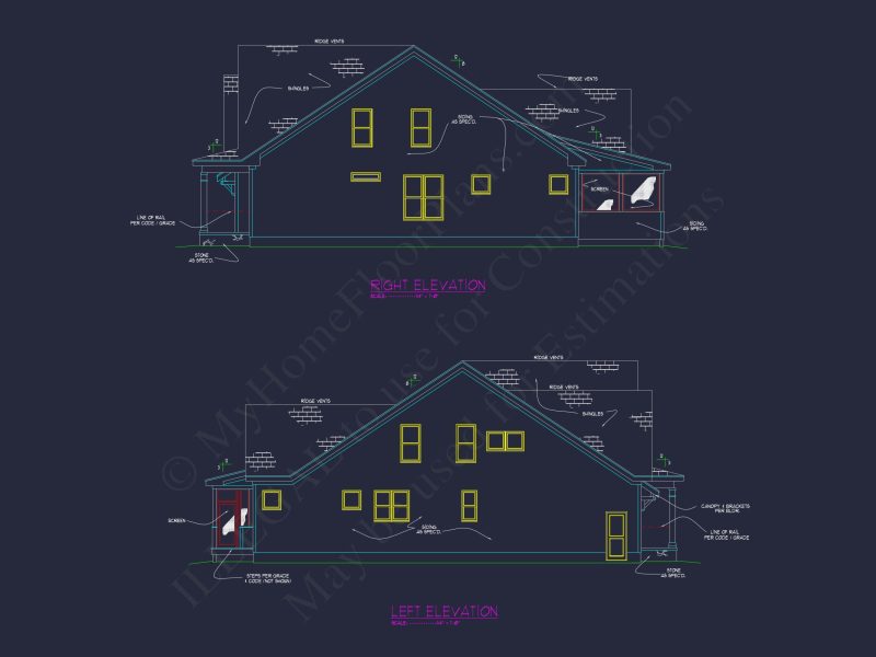 Craftsman house Plan with Spacious Design and Architectural CAD