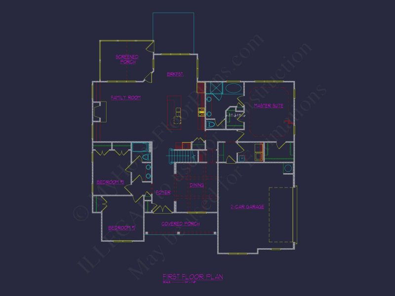 Craftsman house Plan with Spacious Floor Designs & CAD Files
