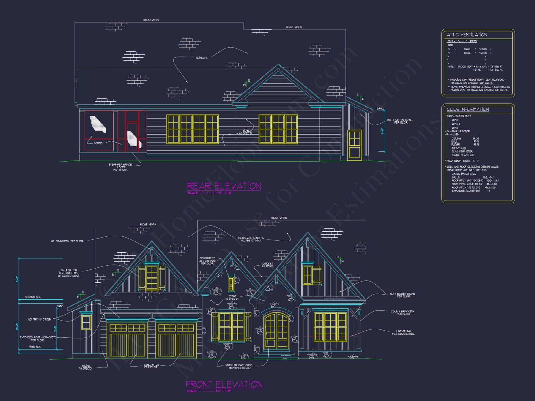 Craftsman house Plan with Spacious Floor Designs and CAD Blueprint