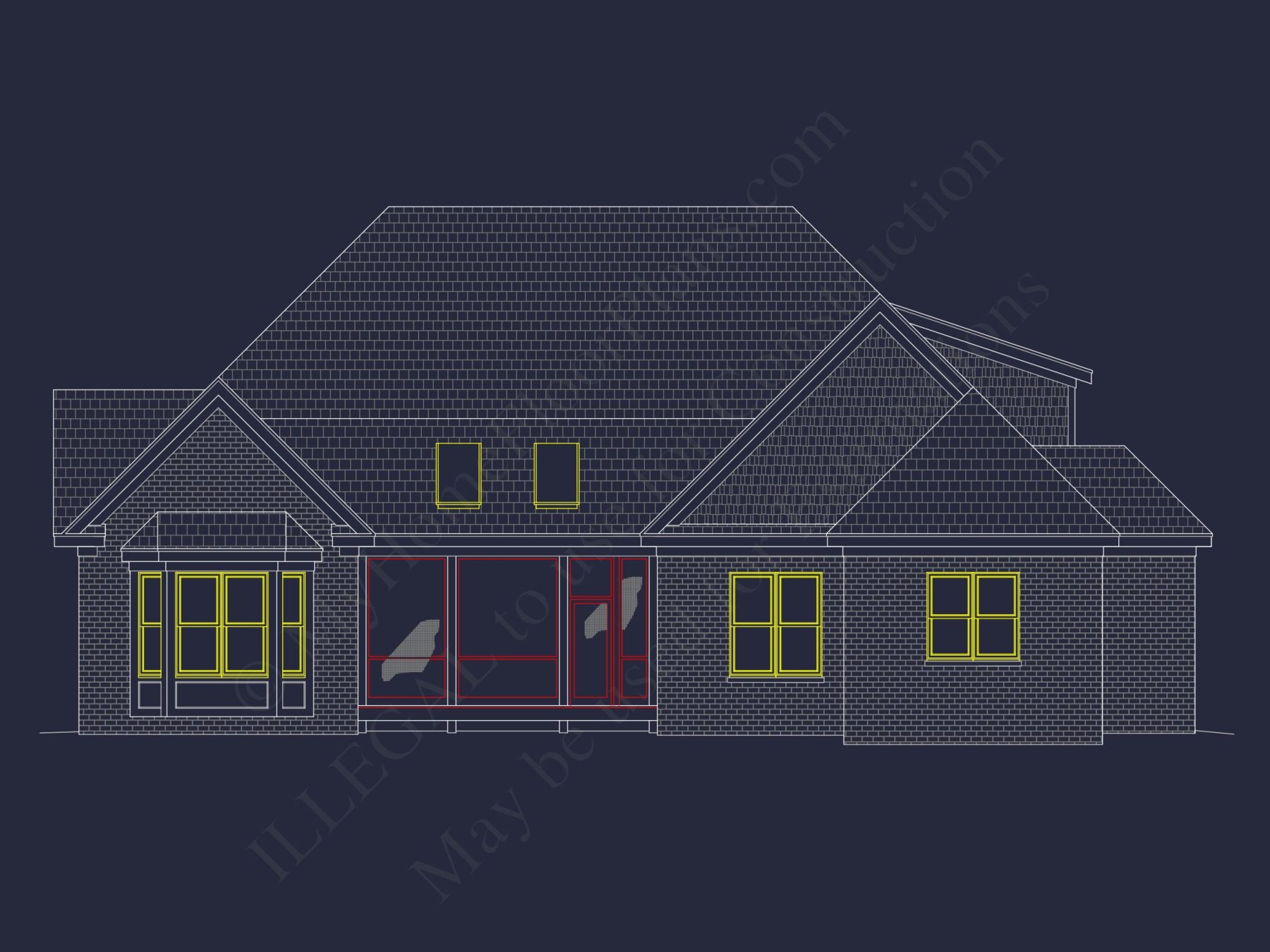 Craftsman house Plan with Spacious Floor Designs and CAD Blueprints