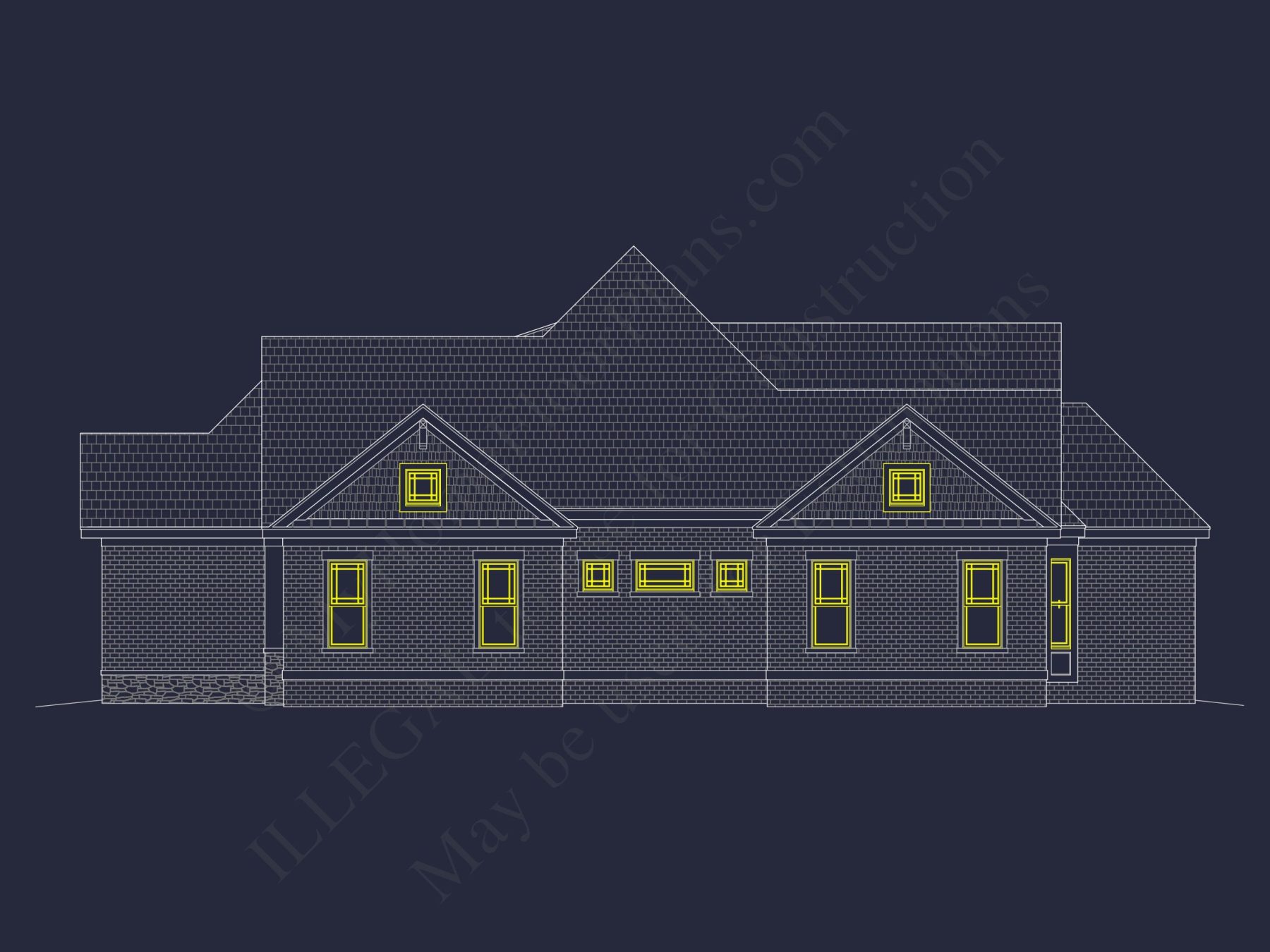 Craftsman house Plan with Spacious Floor Designs and CAD Blueprints