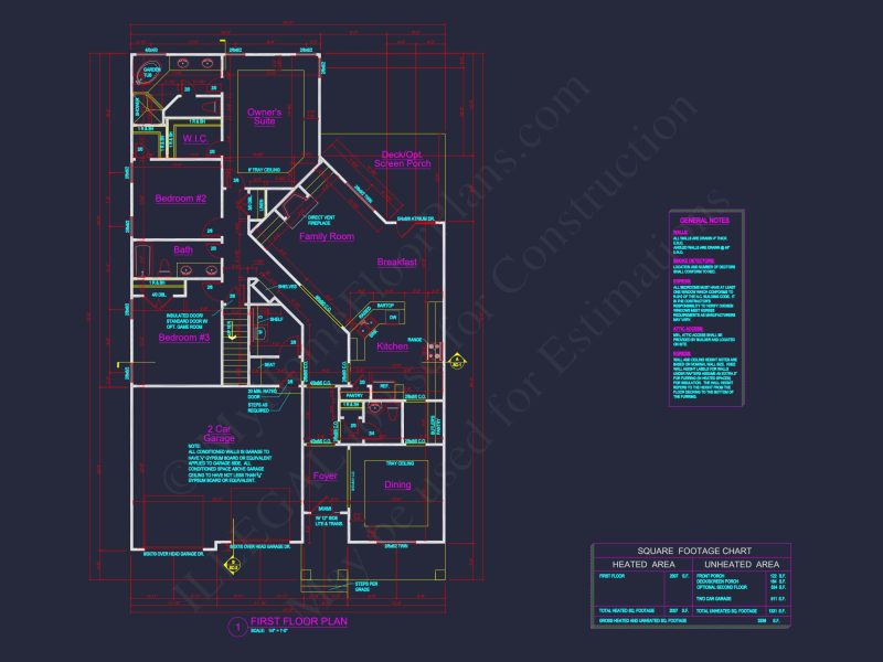 Craftsman house Plan with Spacious Floor Plan & CAD Designs