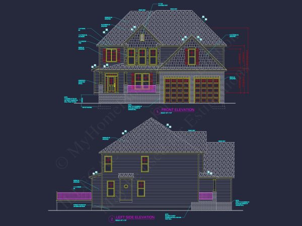 Craftsman house Plan with Spacious Floor Plan and CAD Designs