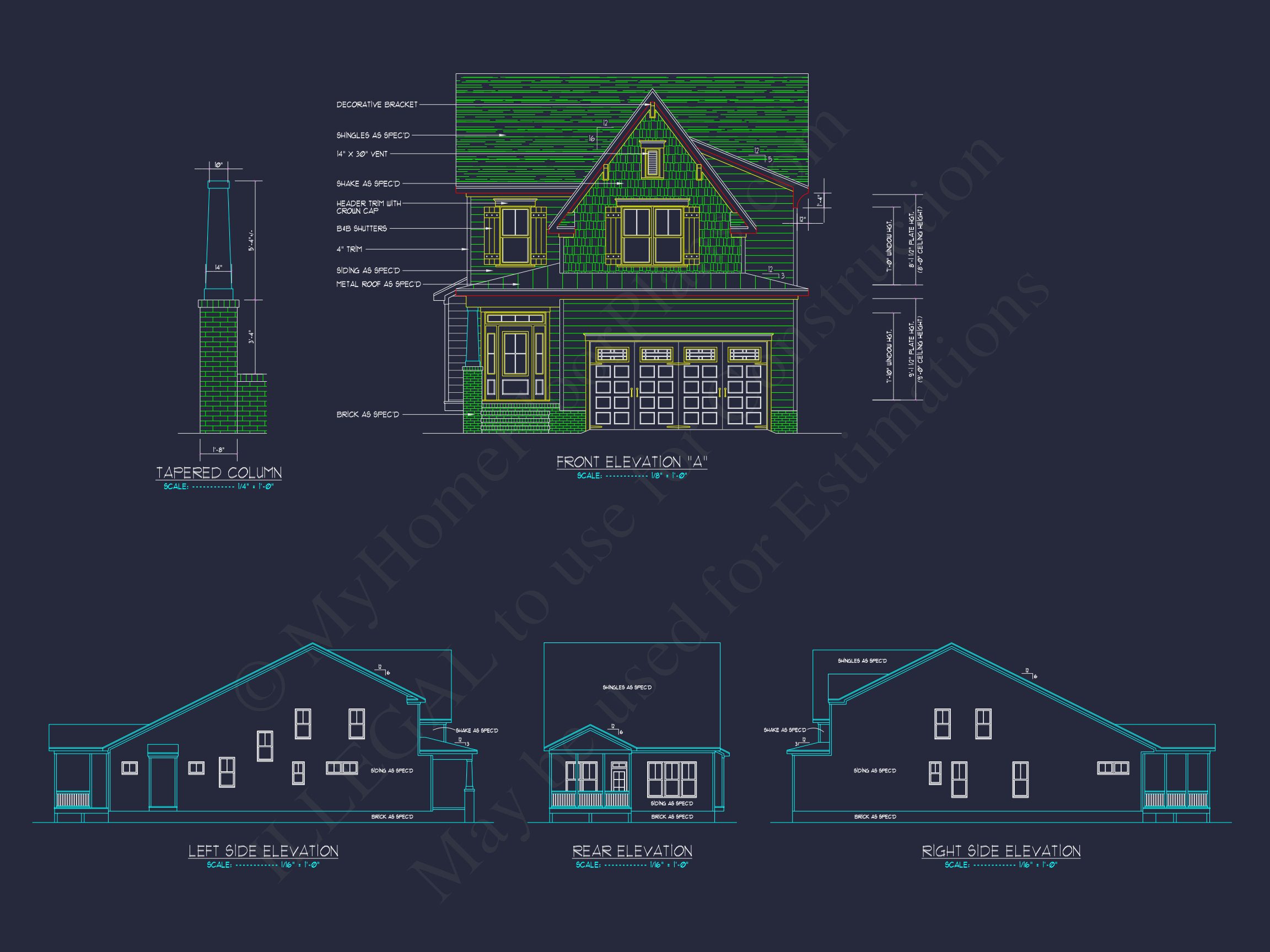 Craftsman Home Plan with Spacious Floor Plan and CAD Designs