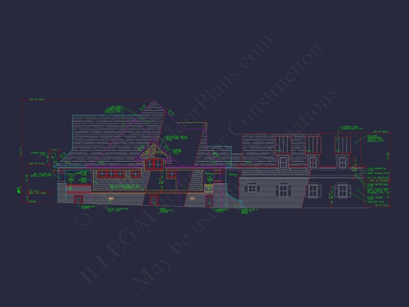 Craftsman house Plan with Spacious Floor Plan and CAD Designs