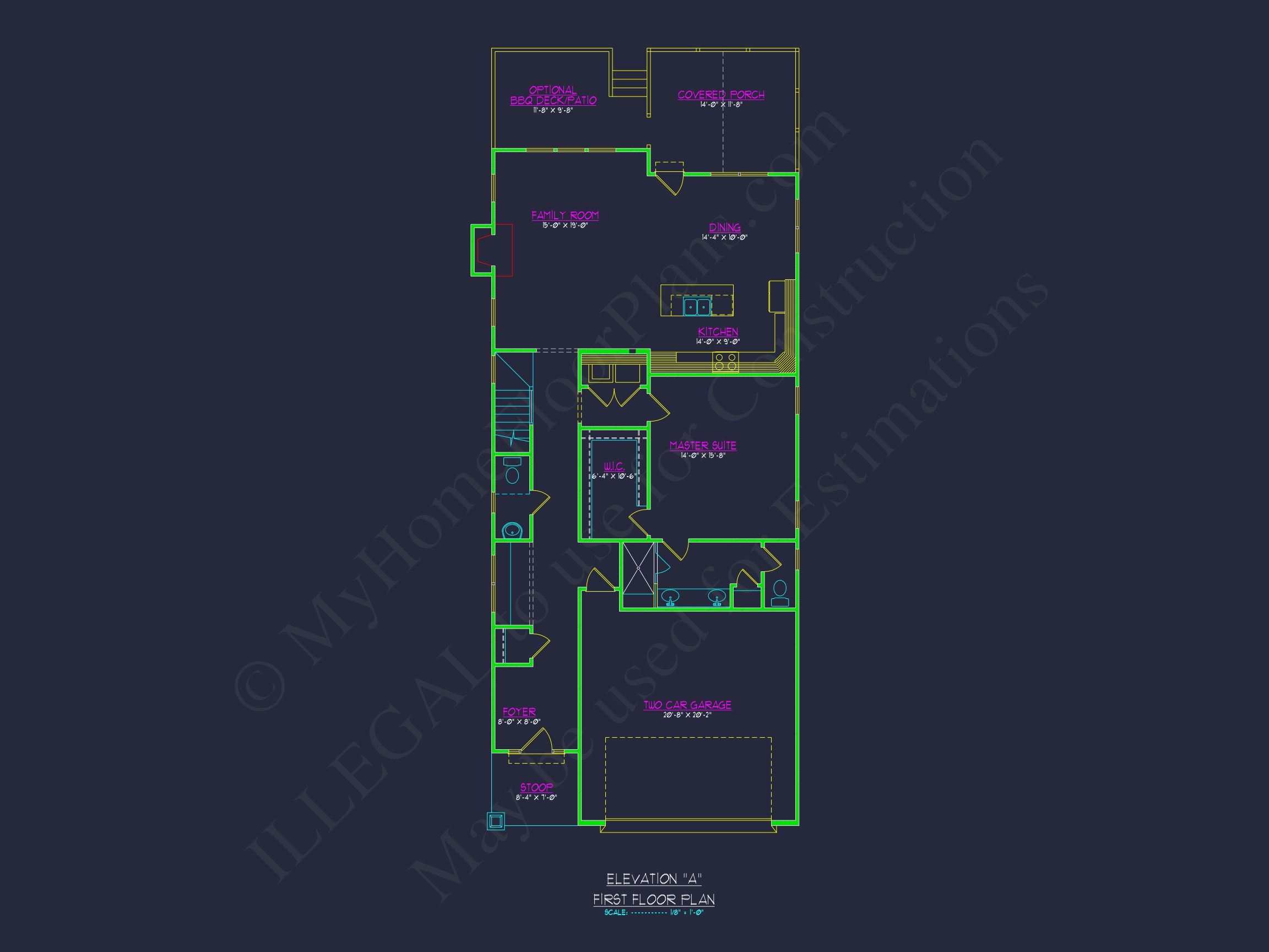 Craftsman Home Plan with Spacious Floor Plan and CAD Designs