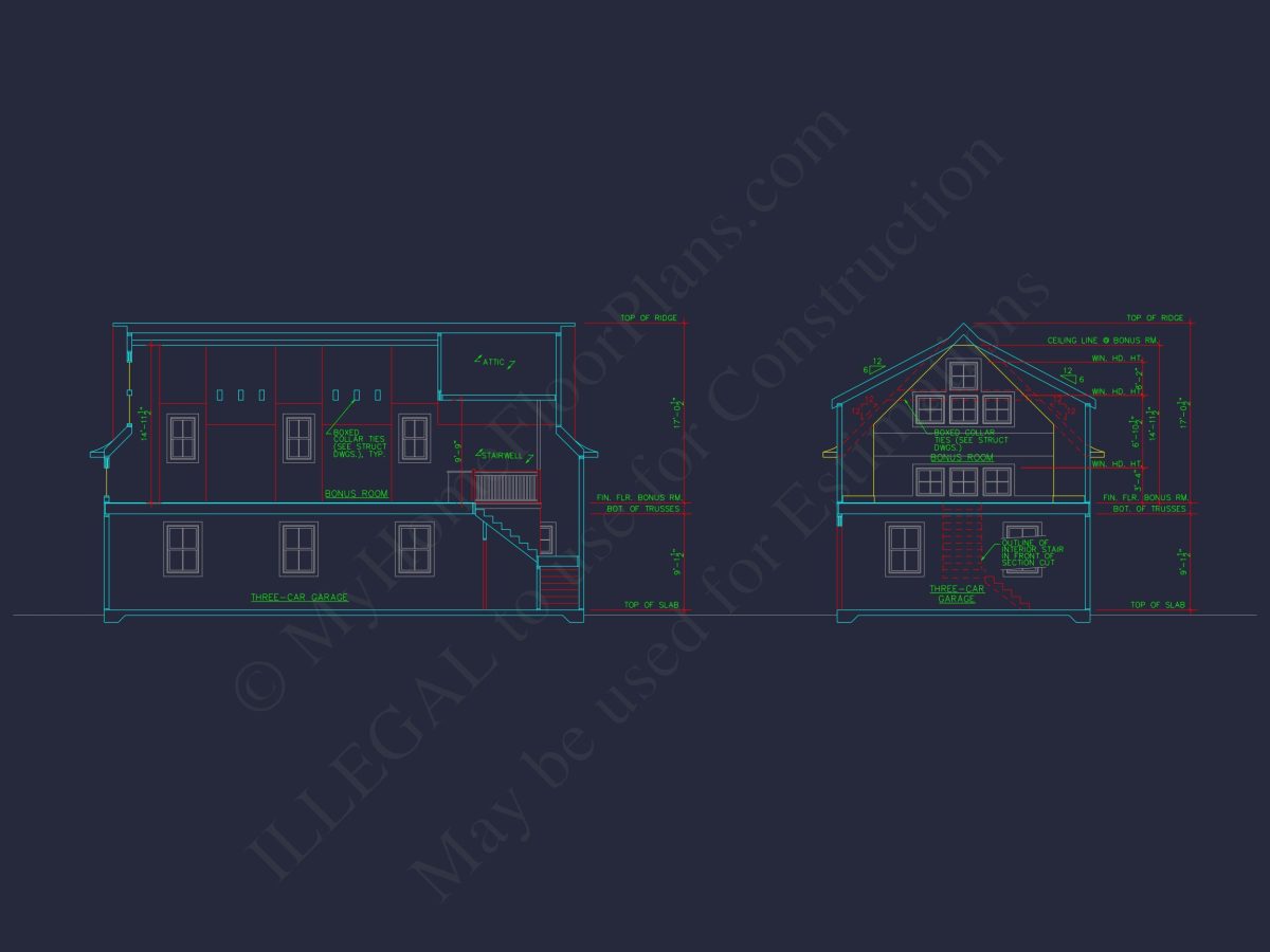 Craftsman house Plan with Spacious Floor Plan and CAD Designs