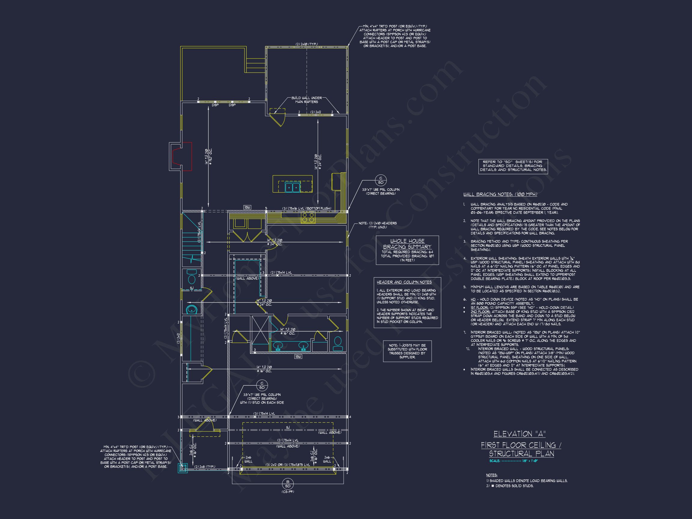 Craftsman Home Plan with Spacious Floor Plan and CAD Designs