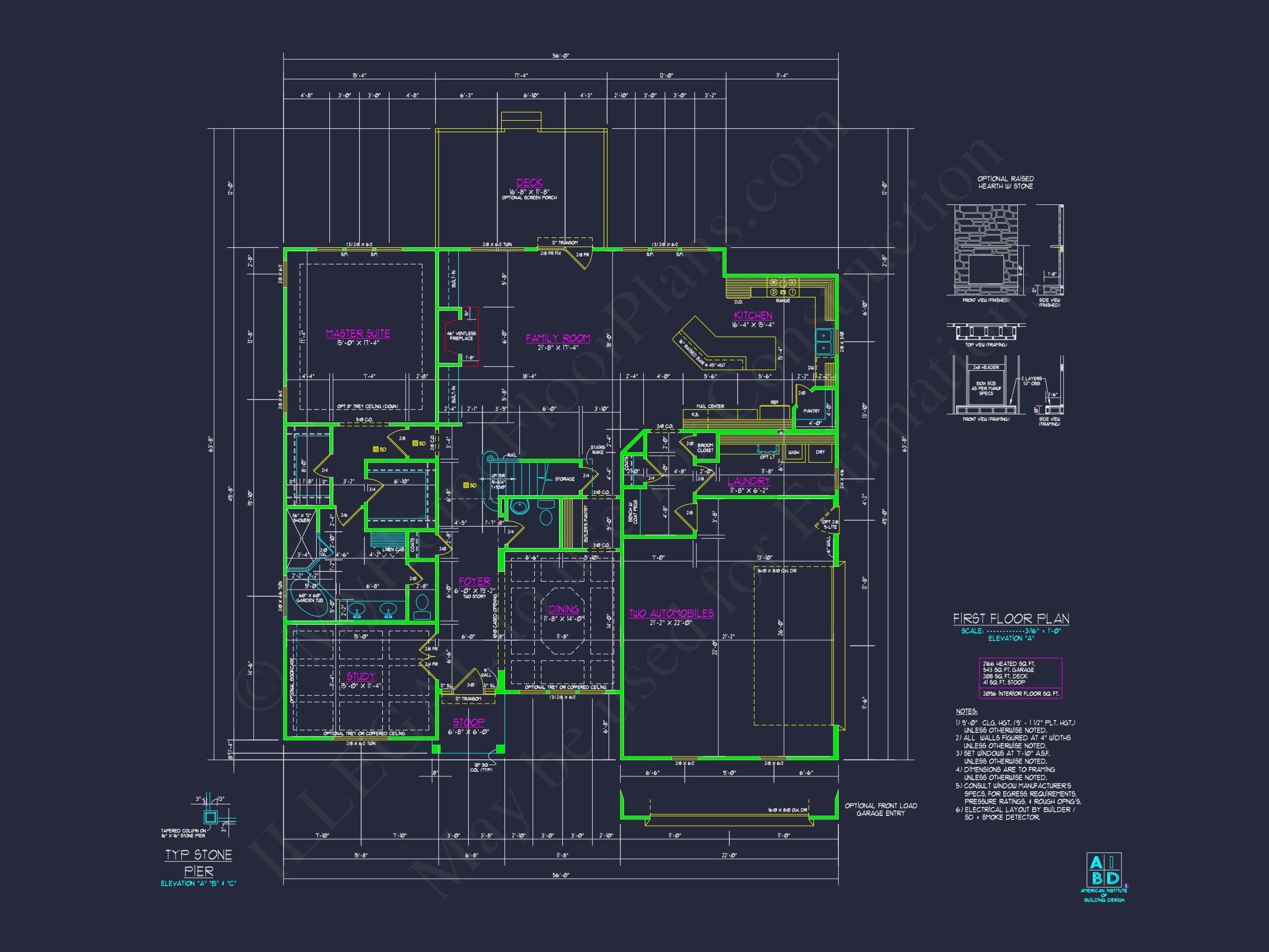 Craftsman Home Plan with Spacious Floor Plan and Unique Designs