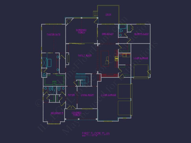 Craftsman house Plan with Spacious Floor Plans and CAD Designs