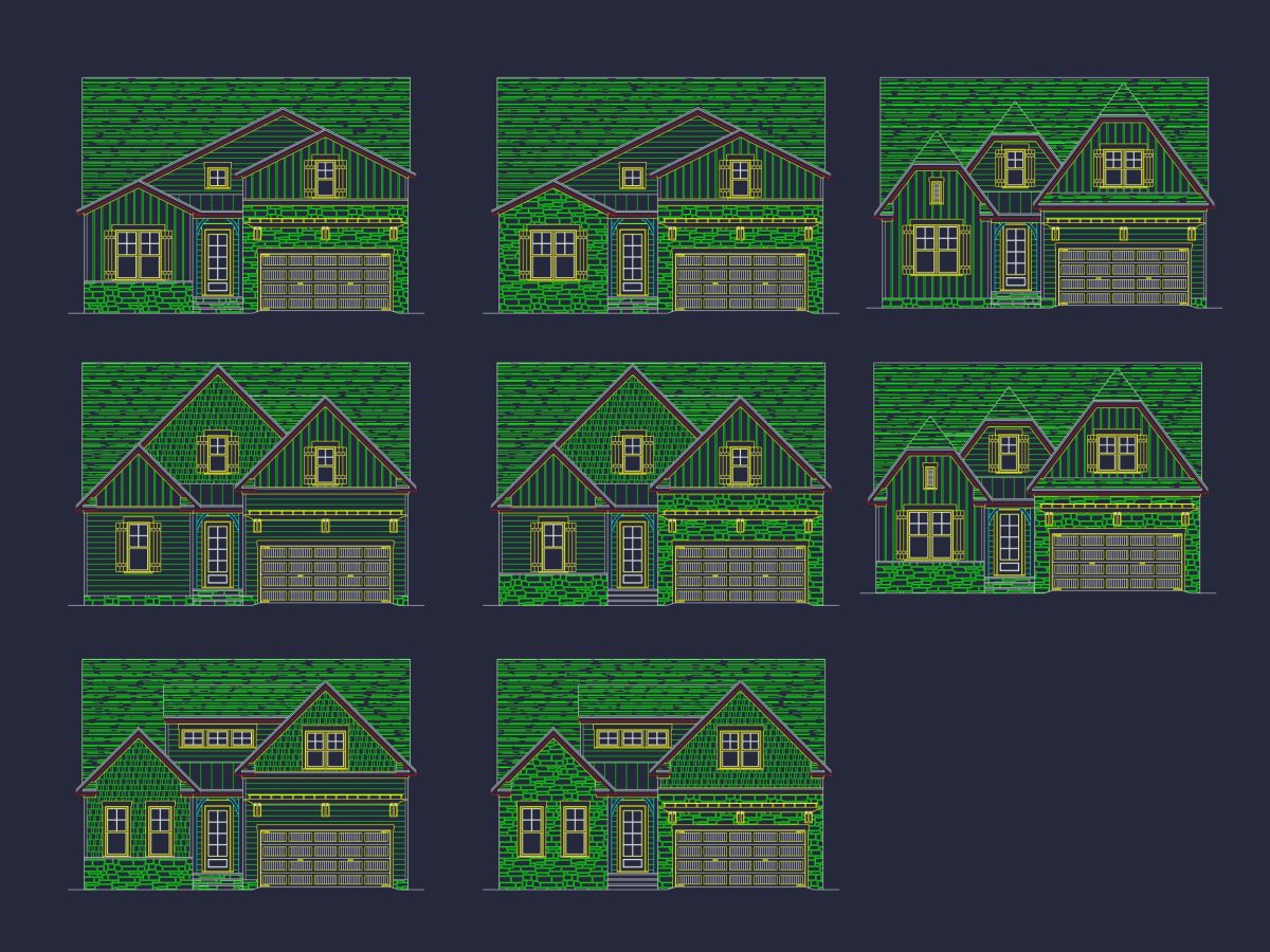 Craftsman house Plan with Versatile Blueprint and CAD Designs